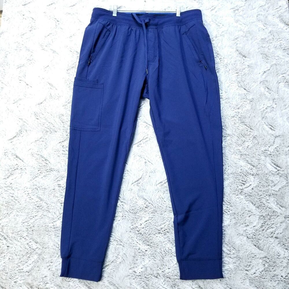 Cherokee Scrubs Men's Natural Rise Jogger Pant Short CK004AS NYPS Navy